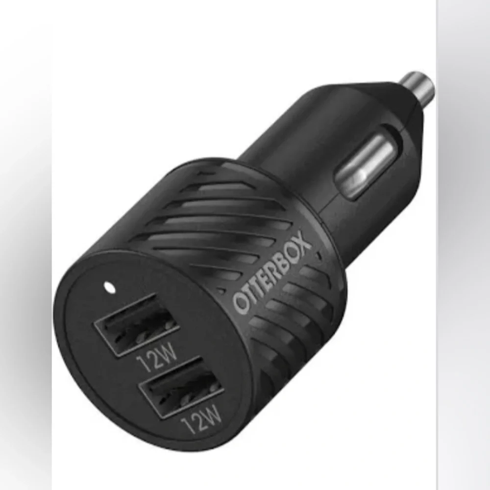 NEW - Otterbox USB-A Dual Port 24W Car Charger Premium Charger